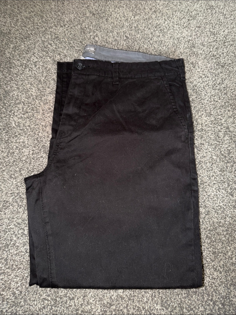 Falls Creek Black Men's Chino Pants